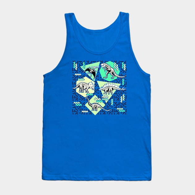 Dinosaur Skeletons Tank Top by chobopop